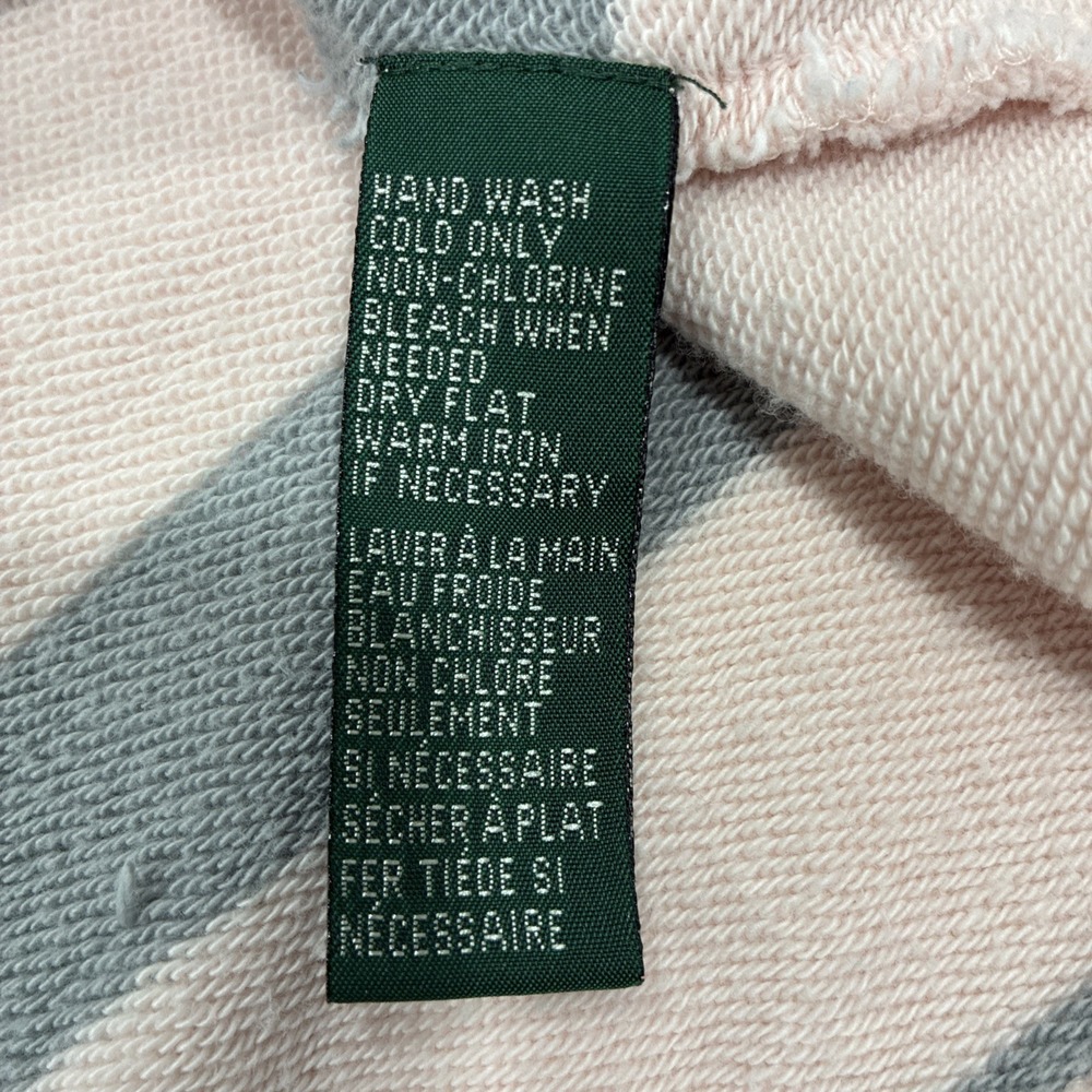 Lauren Ralph Lauren Women's 1/4 Zip Pullover‎ Size Large Striped Cotton Casual - Picture 8 of 16